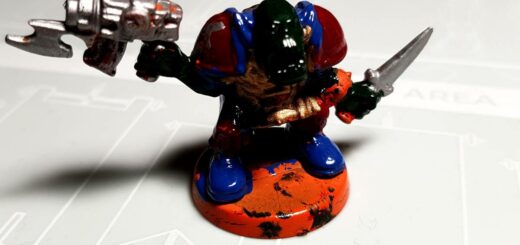 Damals - eine meiner ersten bemalten Figuren 5 Ork aus Star Quest bemalt vor 20 Jahren