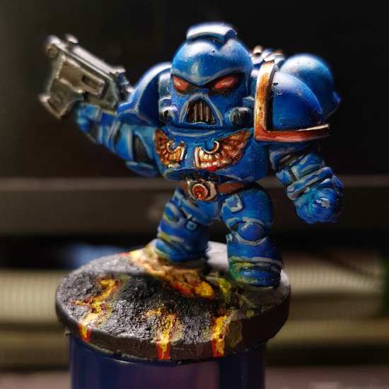 3D printed and painted Space Soldier Minifigur