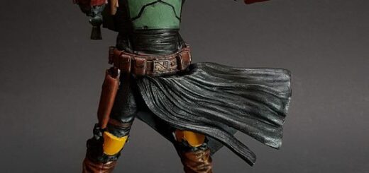 3D gedruckter und bemalter Boba Fett 12 3D Druck Boba Fett - handbemalt