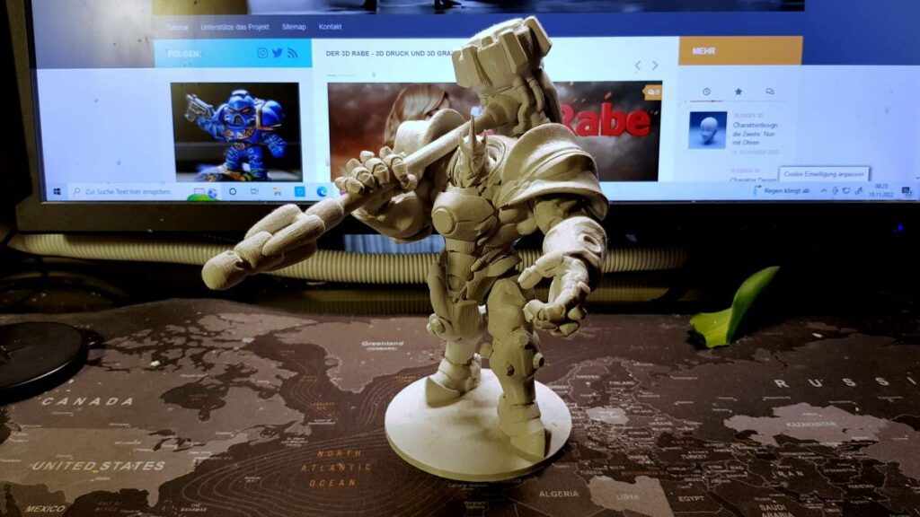 3D Print: Reinhard aus Overwatch 1 15cm FDM 3D Print - Reinhard aus Overwatch