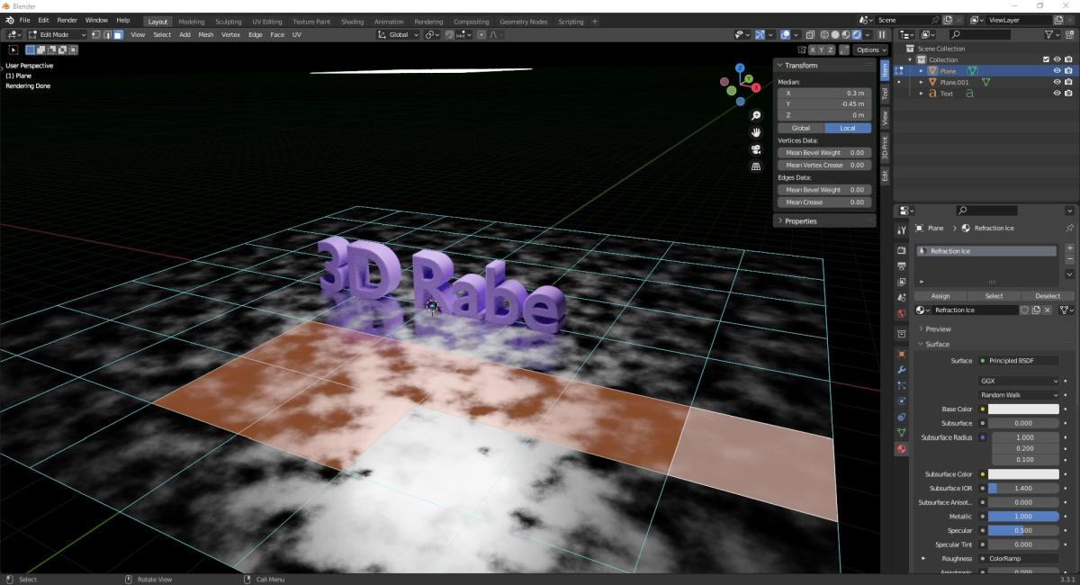 Blender: Wie viel Arbeitsspeicher brauchst du wirklich? 1 Snow Selected Faces 1