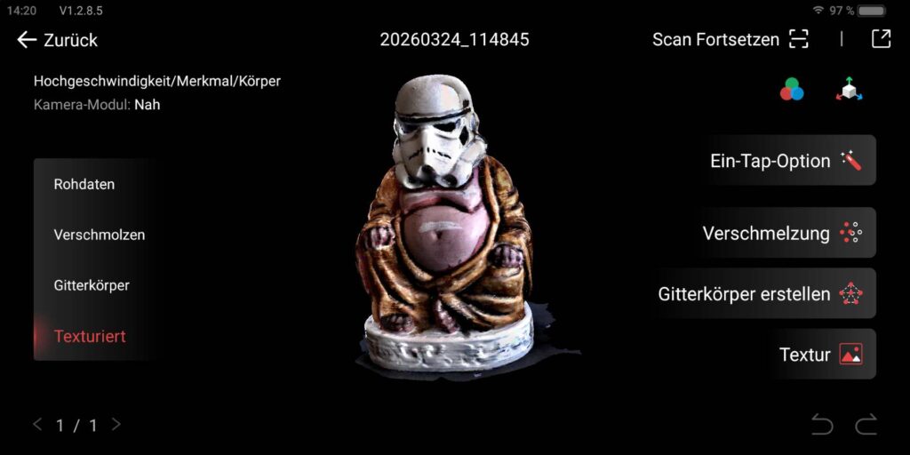 RevoPoint Miraco plus review test screen trooper Addis Techblog 4 - Revopoint MIRACO Plus im Test: Der beste portable 3D-Scanner, den du gerade kaufen kannst? - 4 Der 3D Rabe 25. April 2026